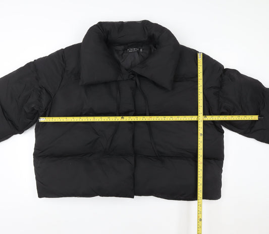 Womens UK Size 20 In the Style Black Puffer Jacket