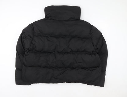 Womens UK Size 20 In the Style Black Puffer Jacket