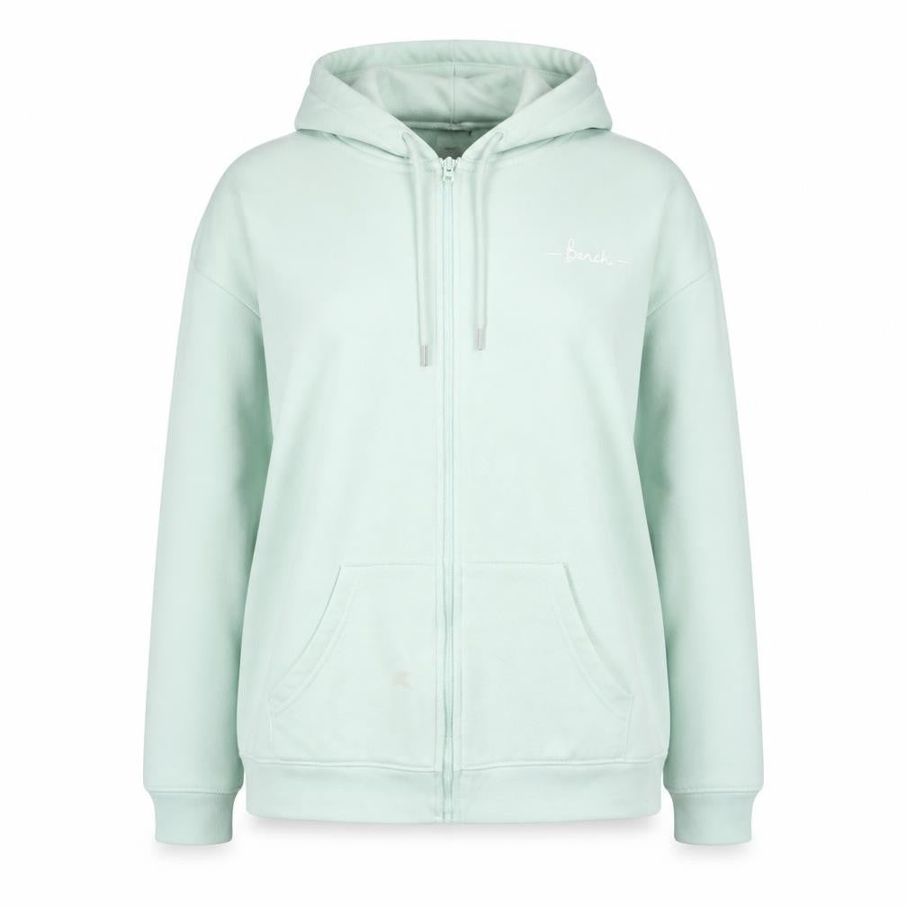 Womens UK Size L Bench Green Full Zip Hoodie