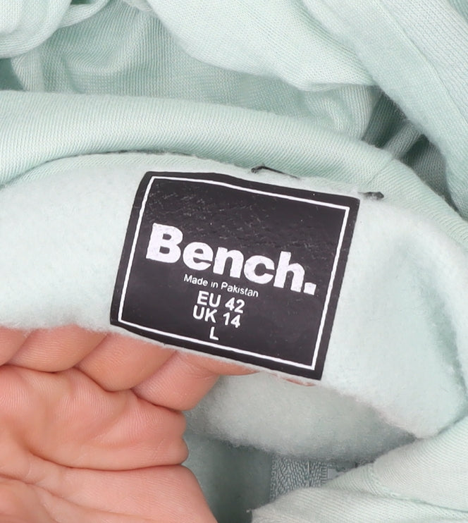 Womens UK Size L Bench Green Full Zip Hoodie