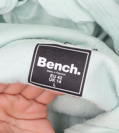Womens UK Size L Bench Green Full Zip Hoodie