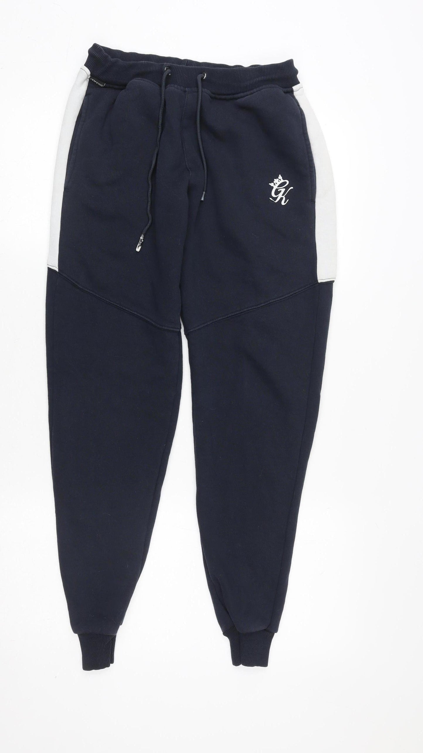Mens UK Size XS Gym King Slim Fit Jogger Blue Trousers