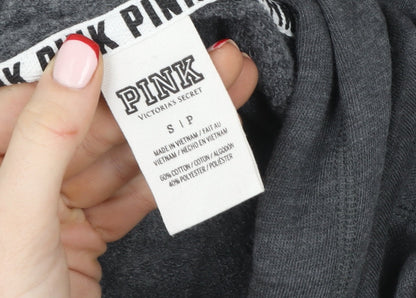 Womens UK Size S Victoria's Secret PINK Grey Pullover Hoodie