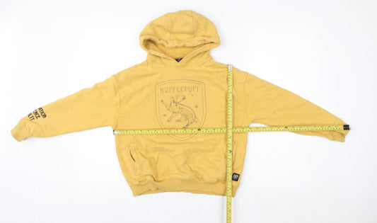 Boys UK Size 10-11 Years Marks and Spencer Yellow Pullover Hoodie