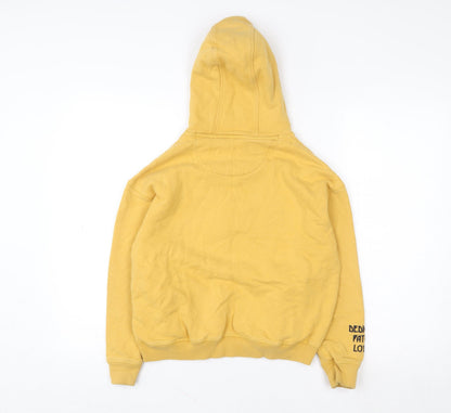 Boys UK Size 10-11 Years Marks and Spencer Yellow Pullover Hoodie