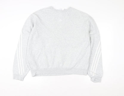 Mens UK Size L adidas Grey Pullover Sweatshirt