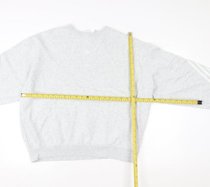 Mens UK Size L adidas Grey Pullover Sweatshirt