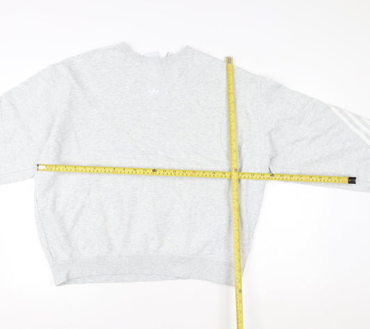 Mens UK Size L adidas Grey Pullover Sweatshirt
