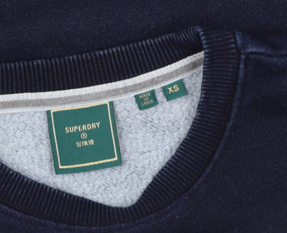 Mens UK Size XS Superdry Blue Pullover Sweatshirt