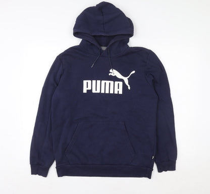 Womens UK Size S PUMA Blue Pullover Hoodie