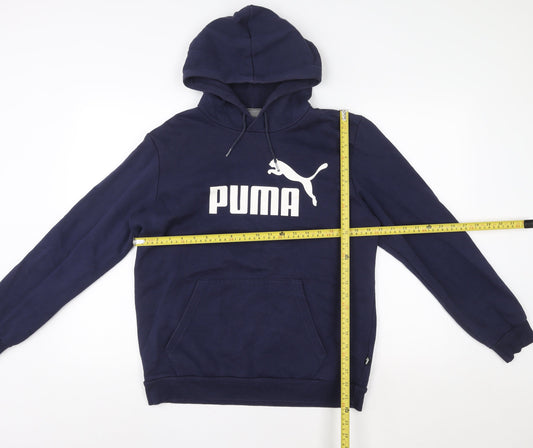 Womens UK Size S PUMA Blue Pullover Hoodie
