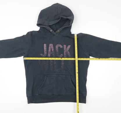 Womens UK Size S Jack Wills Blue Pullover Hoodie