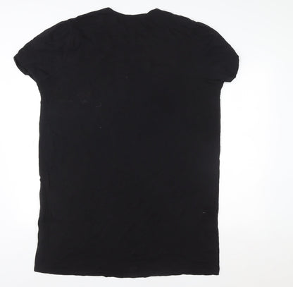 Mens UK Size L Boohoo Black  T-Shirt