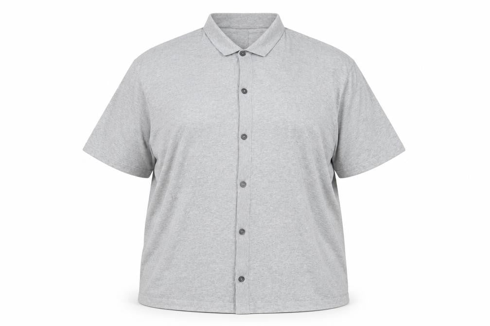 Womens UK Size 4XL Marks and Spencer Grey Basic Button-Up