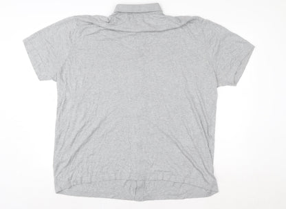 Womens UK Size 4XL Marks and Spencer Grey Basic Button-Up