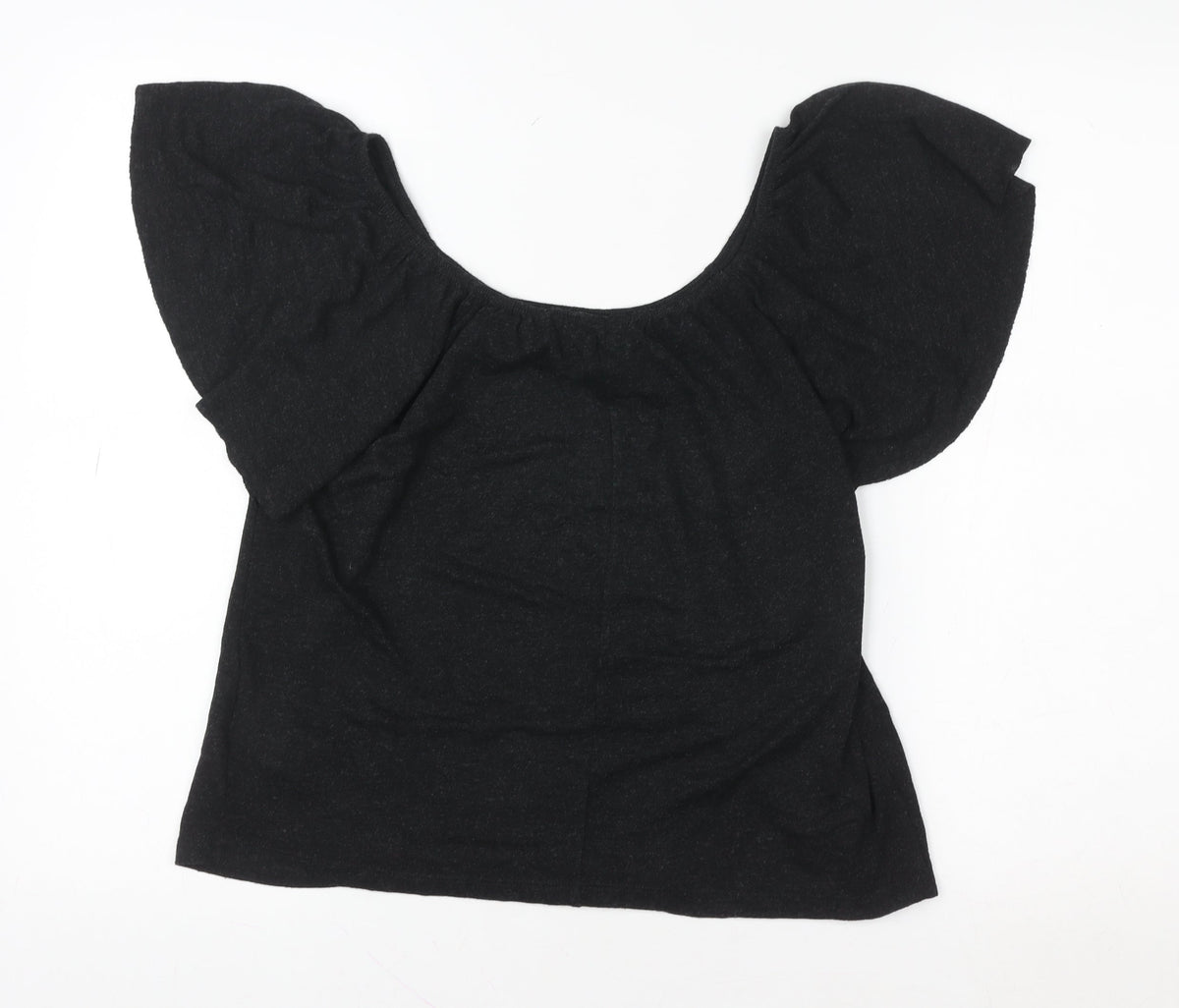Womens UK Size 8 Warehouse Black Tunic Blouse