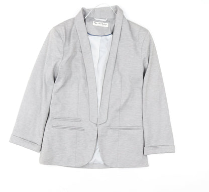 Womens UK Size 6 Miss Selfridge Grey Basic Jacket