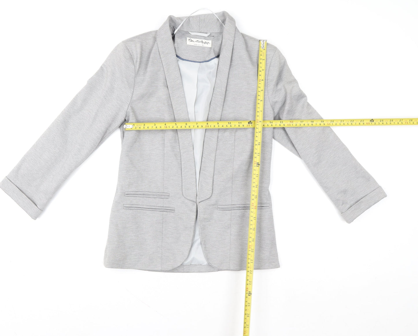 Womens UK Size 6 Miss Selfridge Grey Basic Jacket