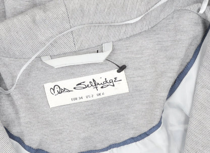 Womens UK Size 6 Miss Selfridge Grey Basic Jacket
