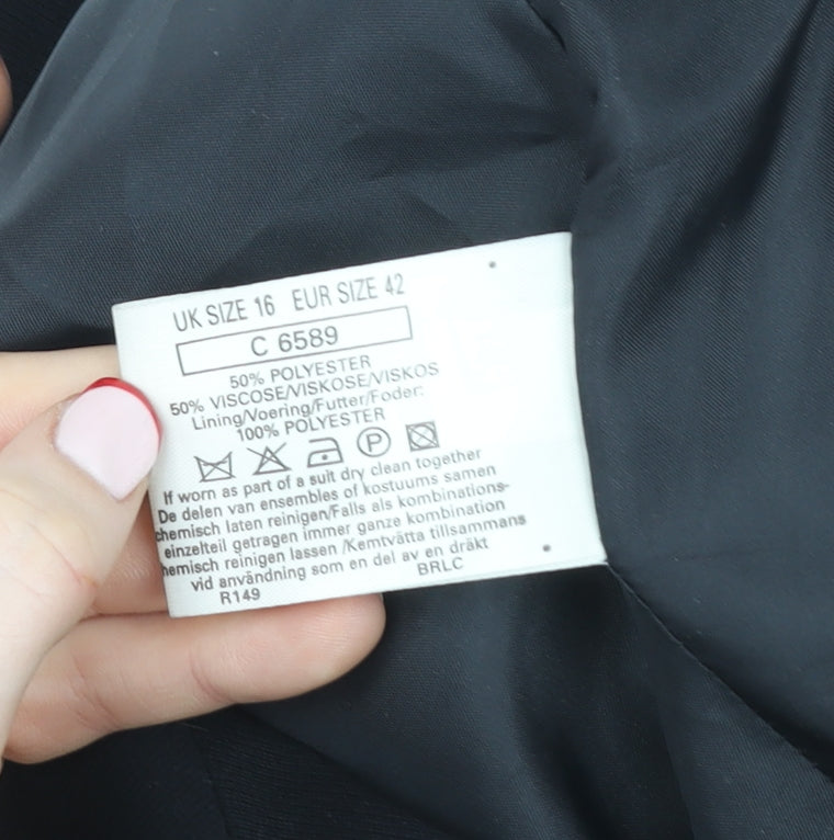 Womens UK Size 16 Modern Classics Regular Black Blazer