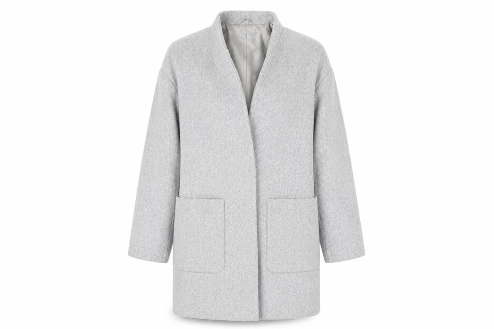 Womens UK Size XS Zara Grey Overcoat