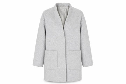 Womens UK Size XS Zara Grey Overcoat