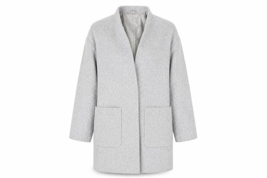 Womens UK Size XS Zara Grey Overcoat