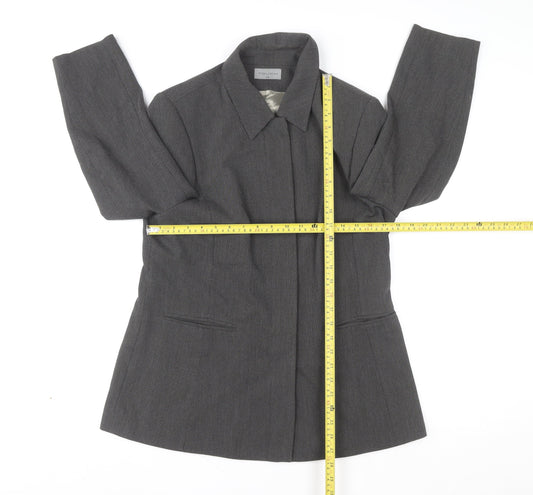 Mens UK Size L Touch Grey Overcoat