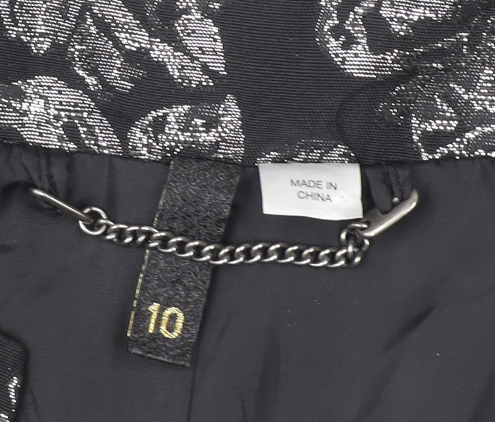 Womens UK Size 10  Black Basic Jacket