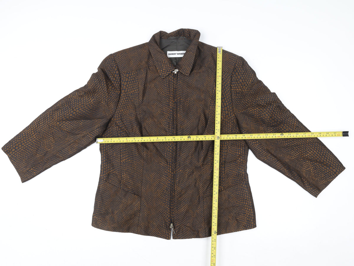 Womens UK Size 46 Gerry Weber Brown Basic Jacket