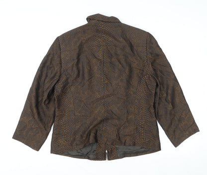 Womens UK Size 46 Gerry Weber Brown Basic Jacket