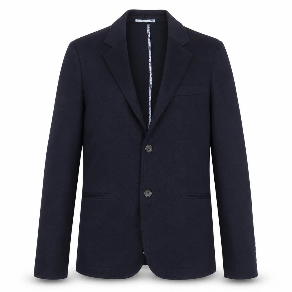 Feraud Women's Blue Wool Blazer Jacket UK 10 Classic Fit
