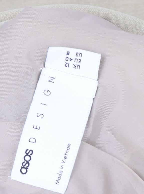 Womens UK Size 12 ASOS DESIGN Regular Beige Blazer