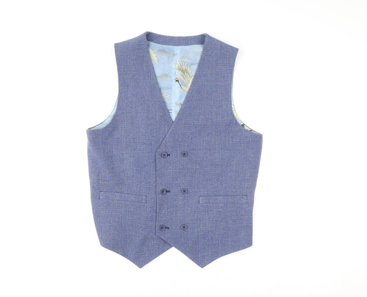 Mens UK Size 38 ASOS Blue Waistcoat