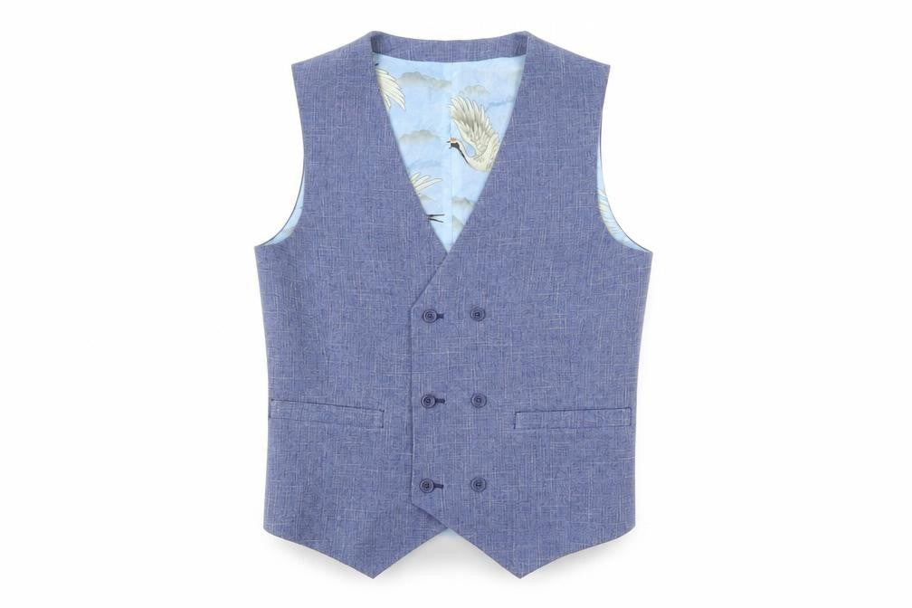 Mens UK Size 38 ASOS Blue Waistcoat