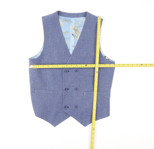 Mens UK Size 38 ASOS Blue Waistcoat