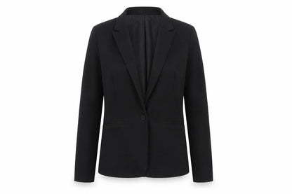 Womens UK Size 8 Mango Black Basic Jacket