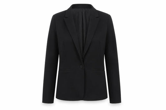 Womens UK Size 8 Mango Black Basic Jacket