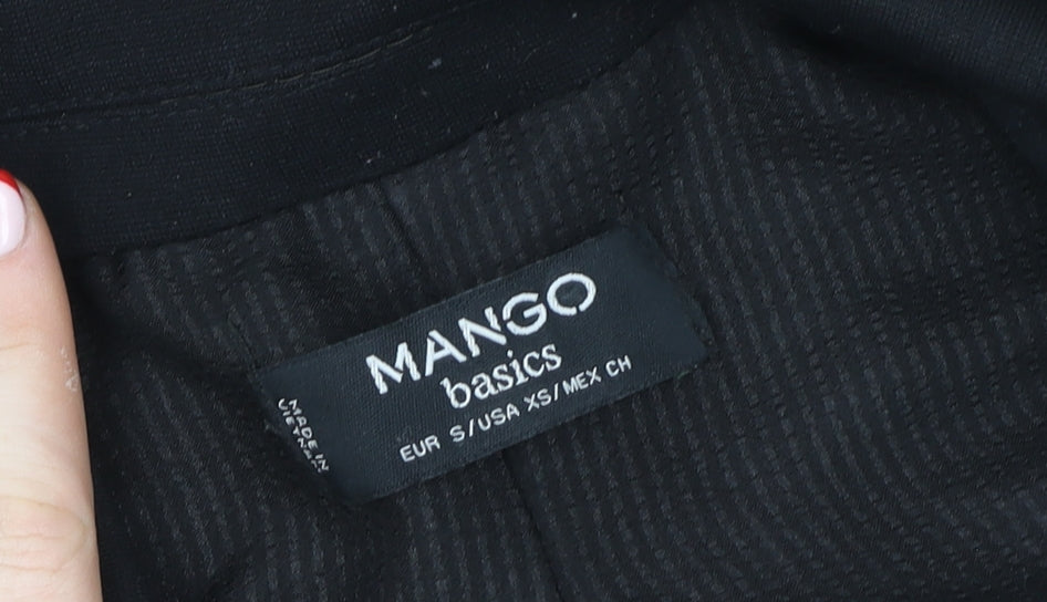 Womens UK Size 8 Mango Black Basic Jacket