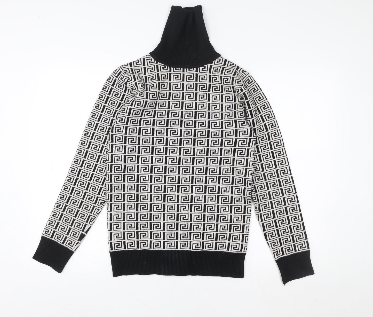 Womens UK Size M Yu & Me Black Pullover Sweatshirt