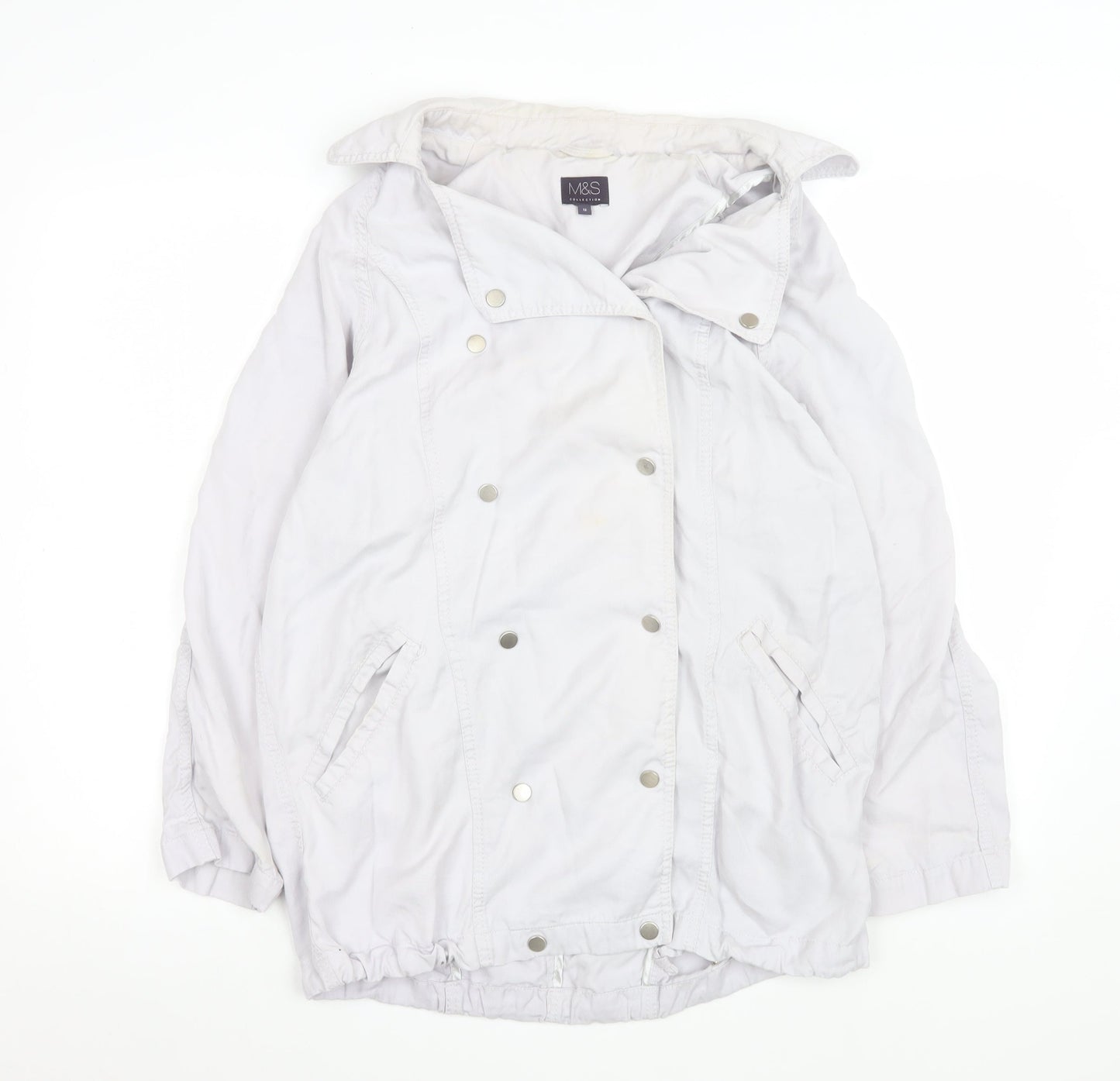 Womens UK Size 12 Marks and Spencer Grey Basic Jacket