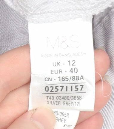 Womens UK Size 12 Marks and Spencer Grey Basic Jacket