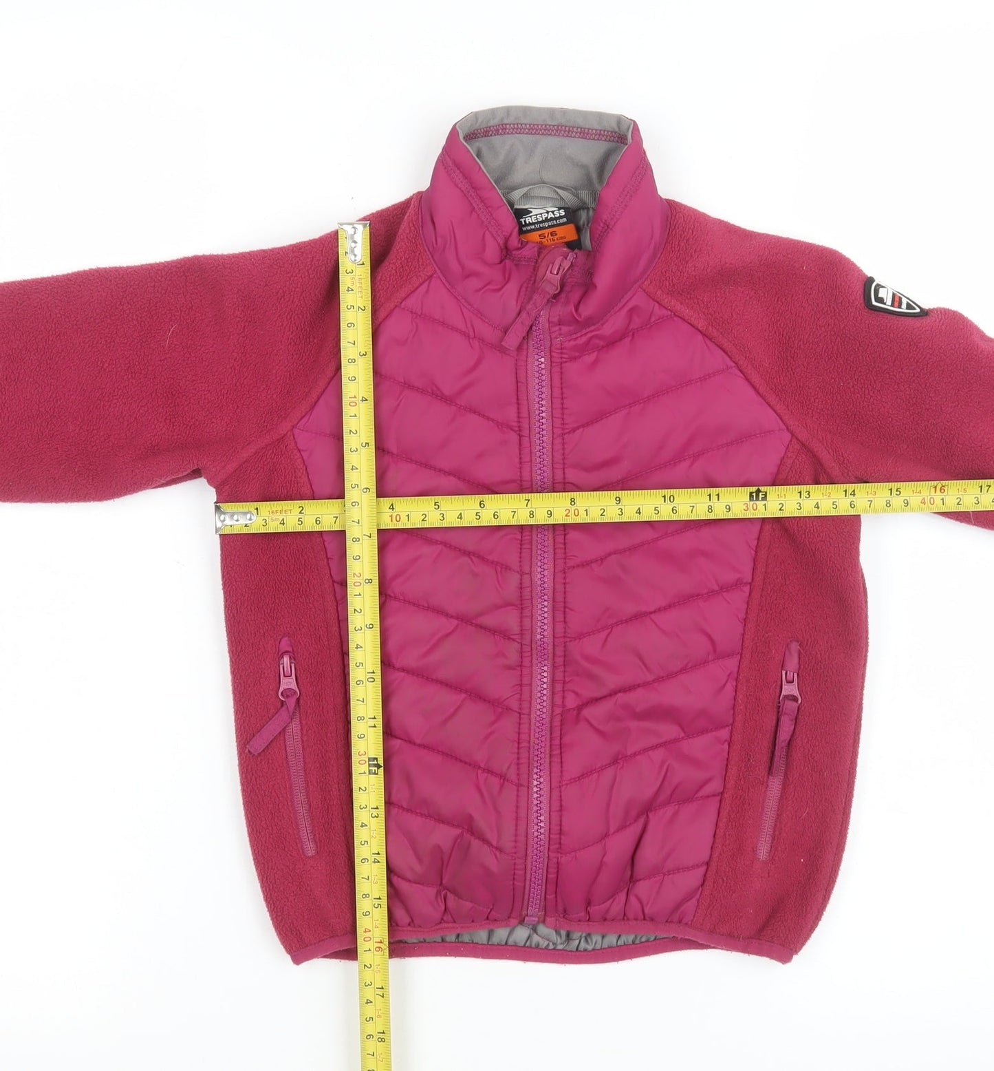 Girls UK Size 5-6 Years Trespass Pink Puffer Jacket