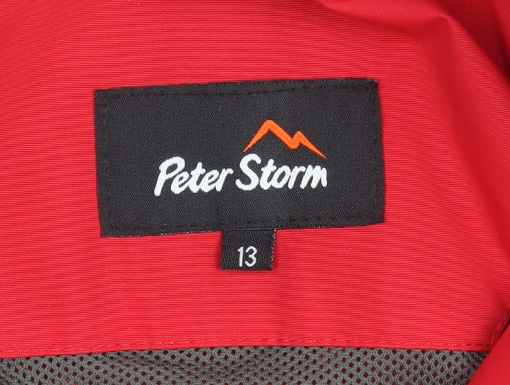 Mens UK Size L Peter Storm Red Rain Coat