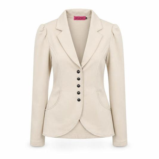 Womens UK Size 10 Boohoo Regular Beige Blazer