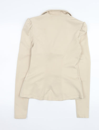 Womens UK Size 10 Boohoo Regular Beige Blazer