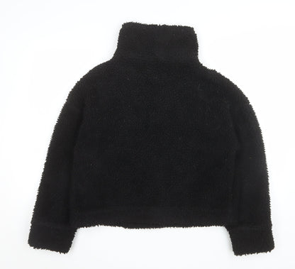 Womens UK Size 8 Missguided Black Bomber Jacket