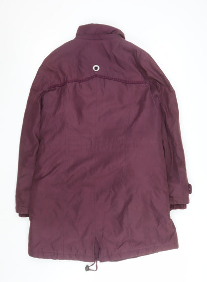 Womens UK Size M Marks and Spencer Purple Parka Coat