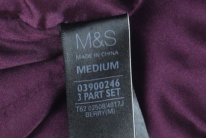 Womens UK Size M Marks and Spencer Purple Parka Coat