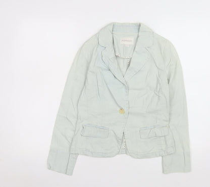 Womens UK Size 10 Monsoon Blue Basic Blouse